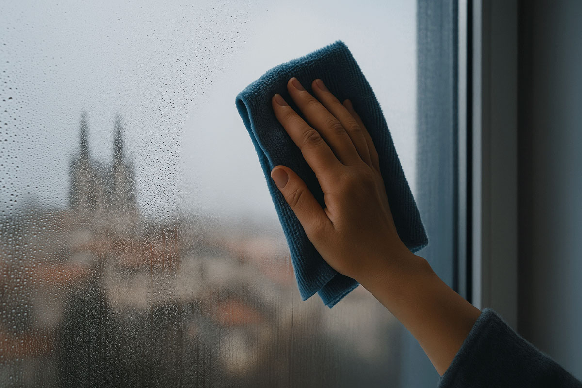 Humedad por condensación: moho en esquinas y ventanas empañadas